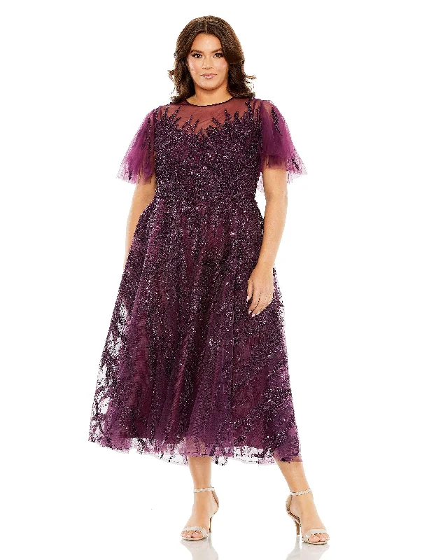 Mac Duggal 20477 Fabulouss Short Plus Size Cocktail Dress