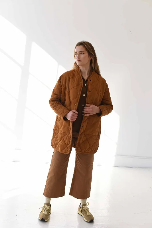 M.PATMOS Sana Quilted Coat - Caramel