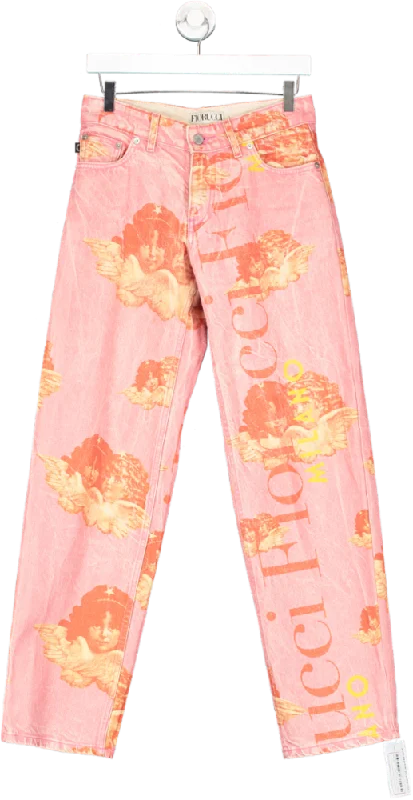 FIORUCCI Pink Angel Organic Denim Jeans Uk 8-10 UK 8