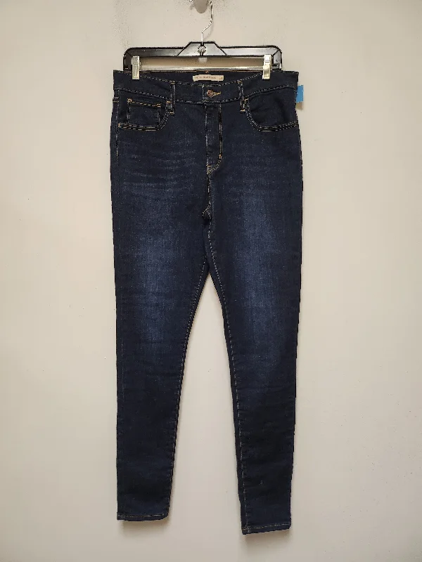 Jeans Skinny By Levis In Blue Denim, Size: 8