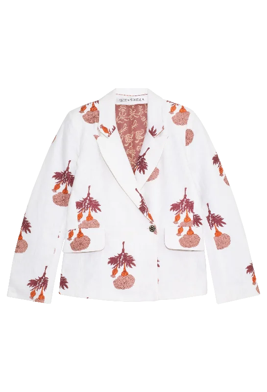 Dree Tea Rose Linen Blazer