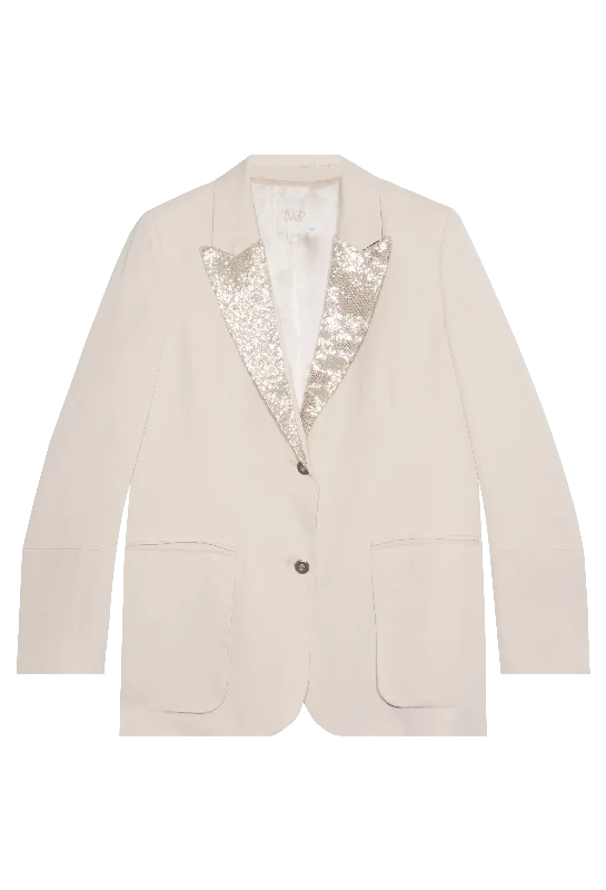 Sweet Pea Blazer w/ Beaded Label