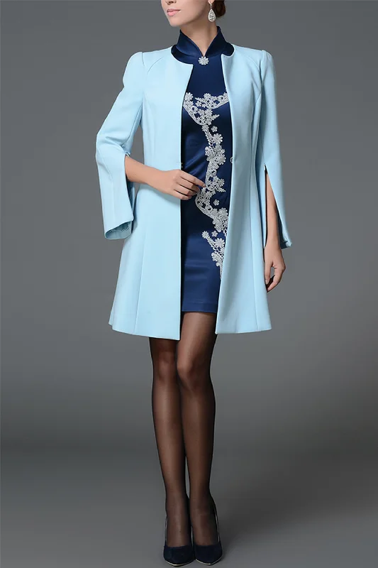 DL FOREVER LOVED LILI ELEGANT SPLIT SLEEVES TRENCH COAT/BLAZER