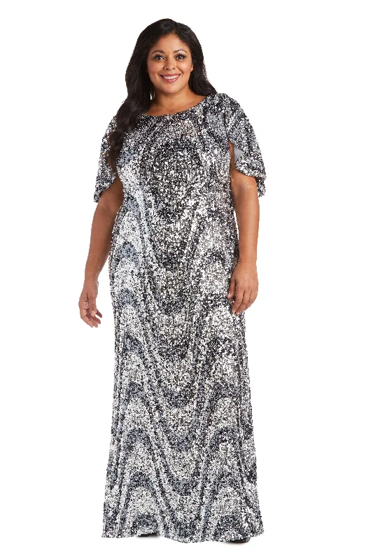 R&M Richards 7510W Long Mother Of The Bride Plus Size Dress