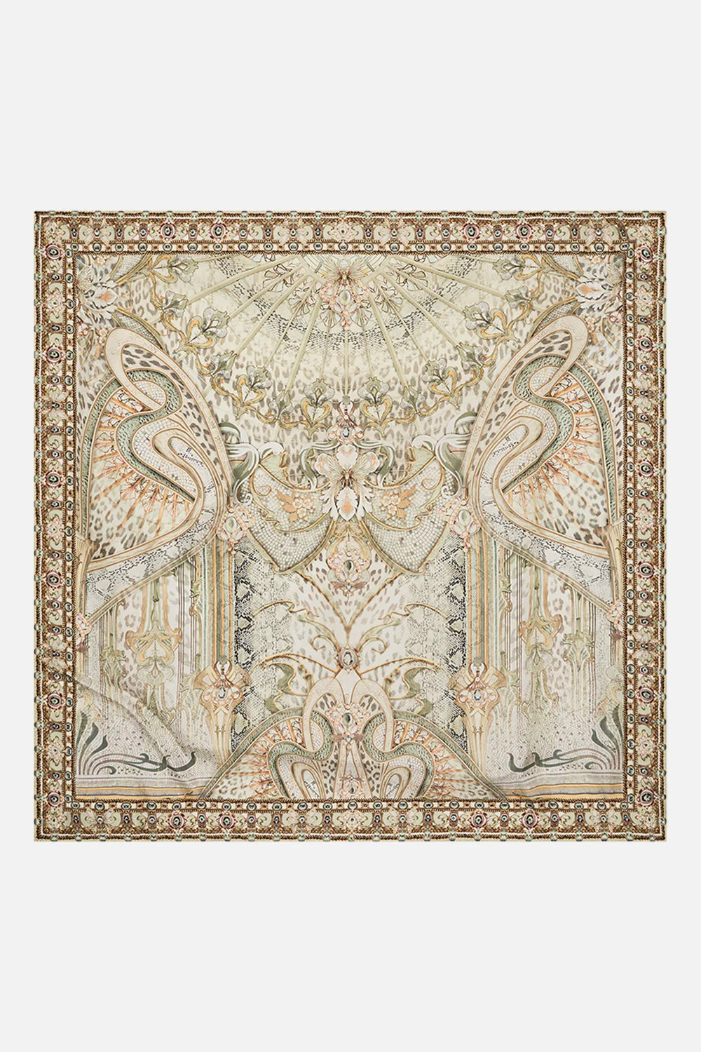 Large Square Scarf - Ivory Tower Tales