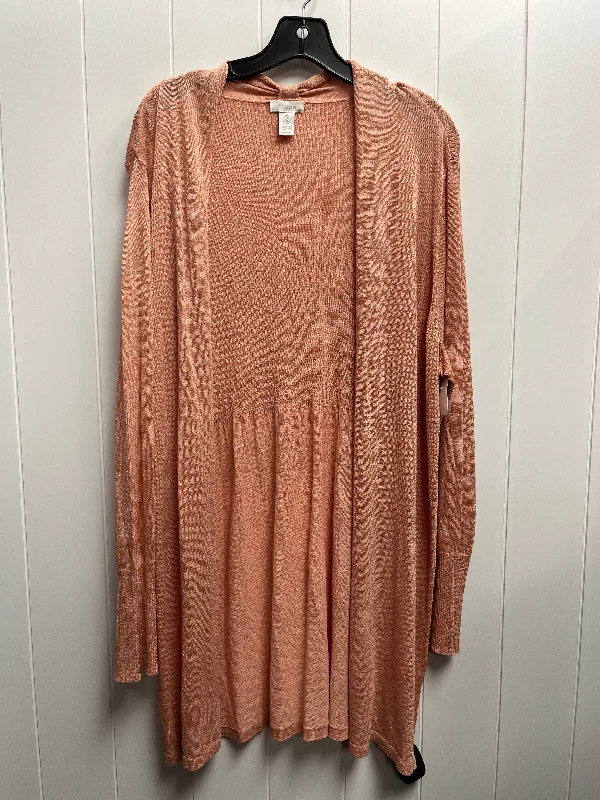 Cardigan By Chicos In Rose, Size: Xl