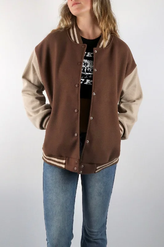 90s college bomber jacket