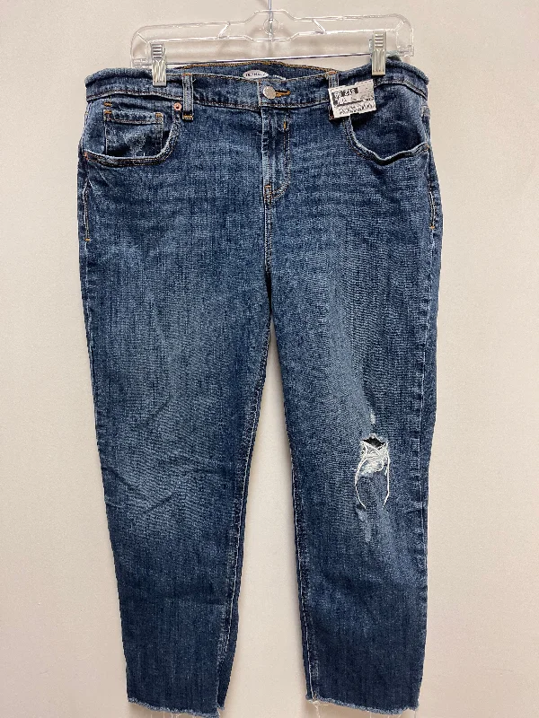 Jeans Boyfriend By Old Navy In Blue Denim, Size: 12