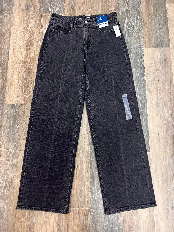 Jeans Wide Leg By Old Navy In Black Denim, Size: 6