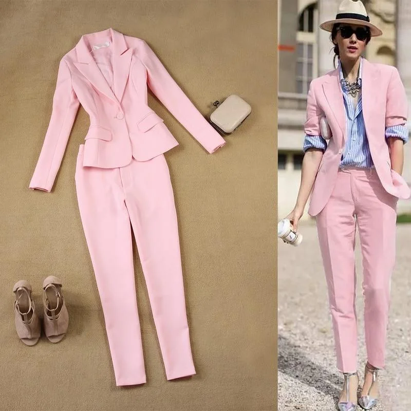 Stylish Pink Women's Suit