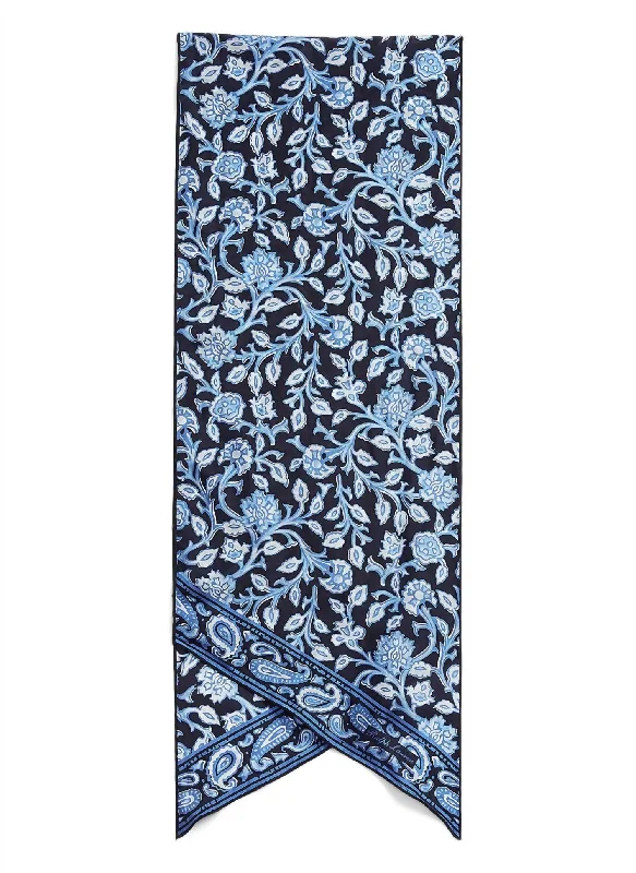 Bandana Silk Twill In Blue