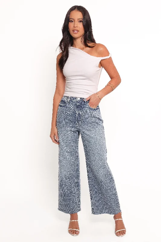 Noemi High Rise Crop Leg Jeans - Imprint