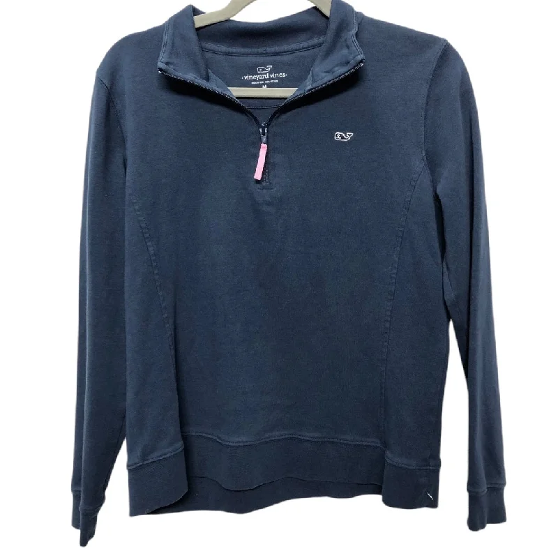 Sweatshirt Collar By Vineyard Vines In Navy, Size: M