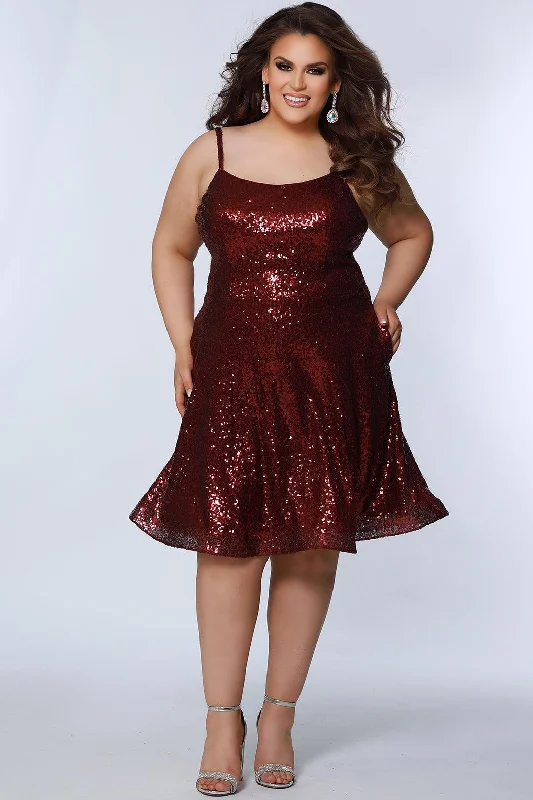 Sydneys Closet SC8122 Homecoming Short Plus Size Dress