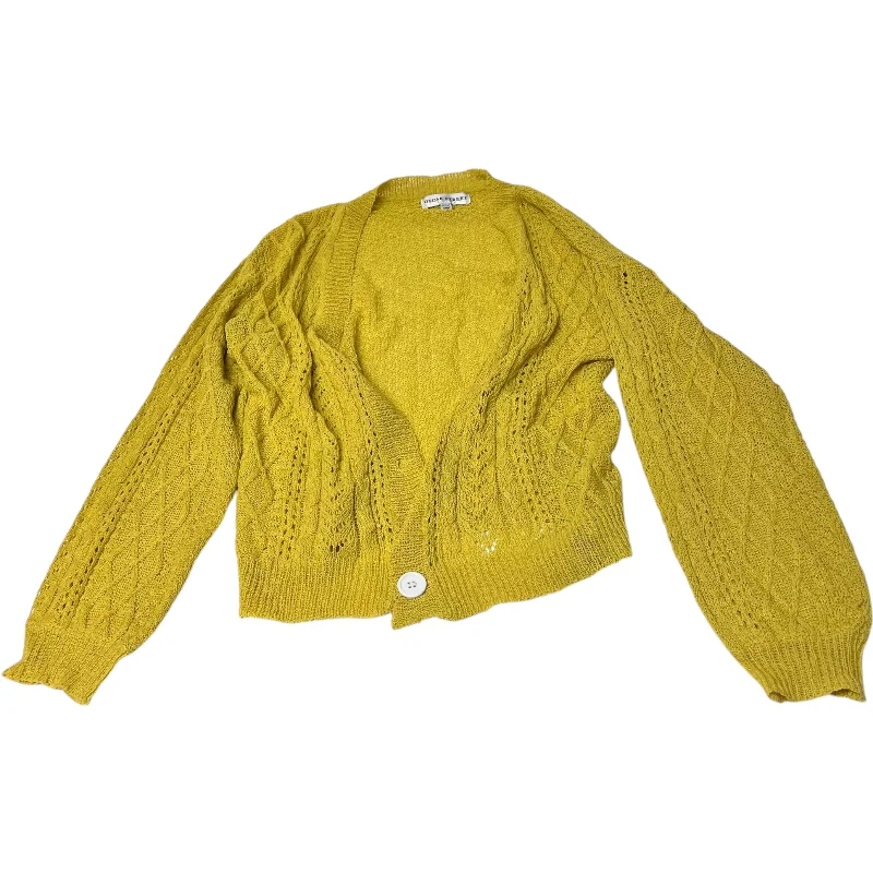 Cardigan By Osgar Street In Yellow, Size: S