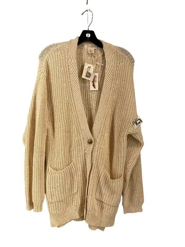 Cardigan By Jessica Simpson In Cream, Size: L