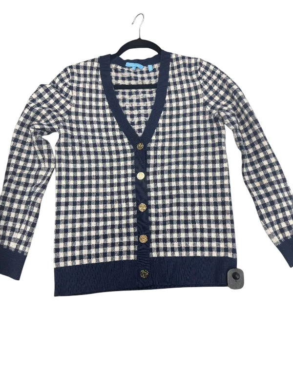 Cardigan By Draper James In Blue & White, Size: S