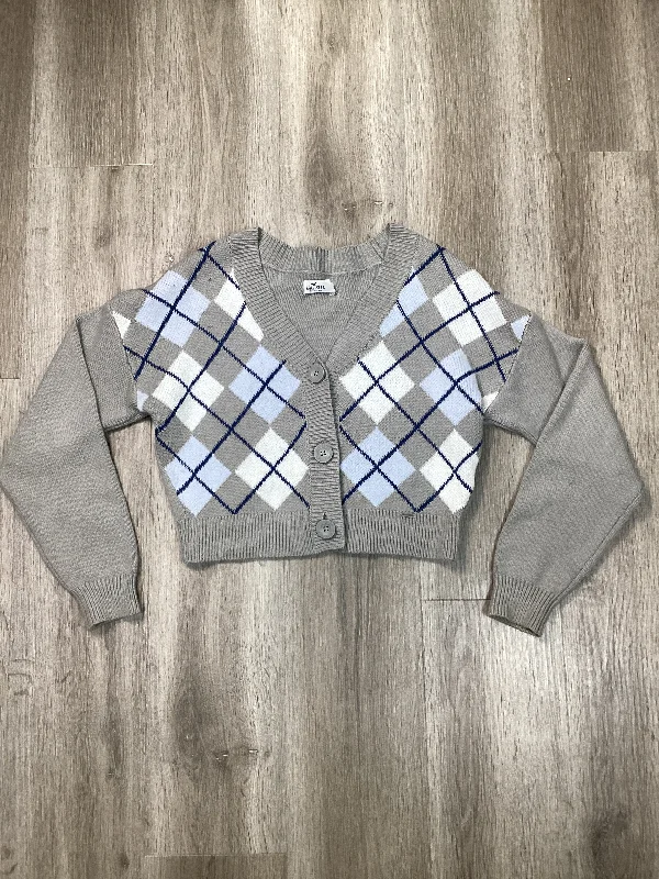 Cardigan By Hollister In Grey, Size: Xs