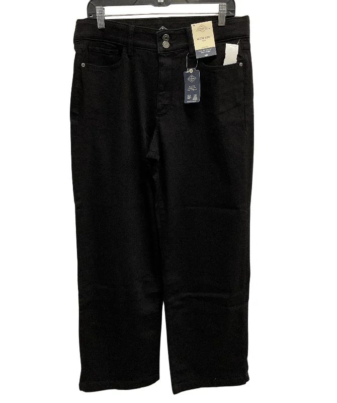 Jeans Wide Leg By St Johns Bay In Black, Size: 12