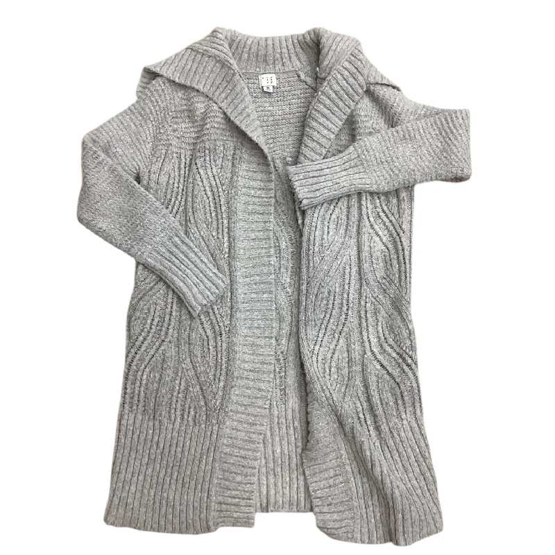 Sweater Cardigan By A New Day In Grey, Size: Xs