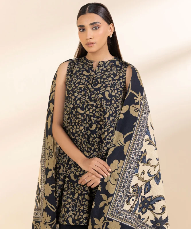 2 Piece - Printed Khaddar Suit