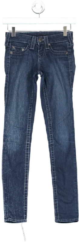 True Religion Blue Halle Skinny Jean UK XXS