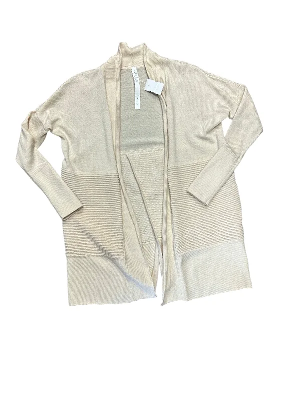 Sweater Cardigan By Lululemon In Cream, Size: 4