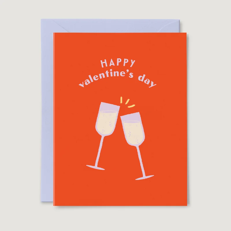 Champagne Valentine Card