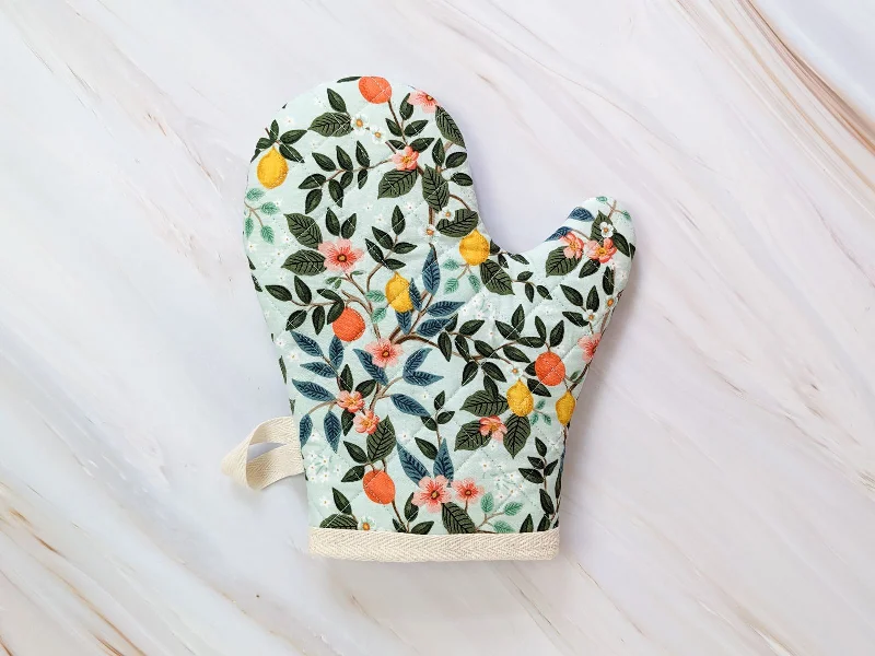 Citrus Grove Mint Rifle Paper Co Oven Mitt