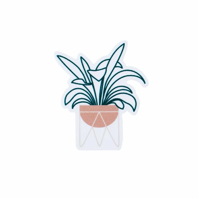 Fern in a Plant Stand Sticker