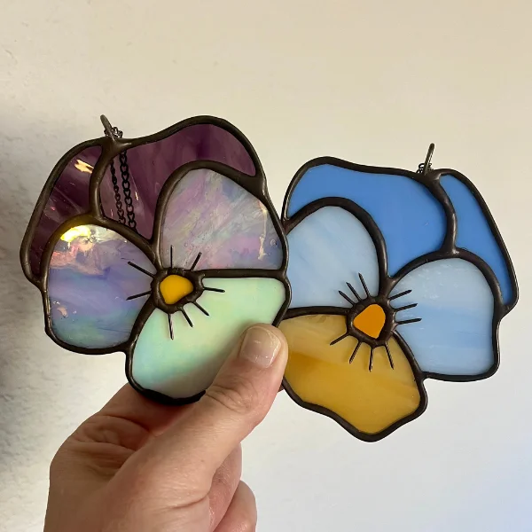 Pansies Sun Catchers