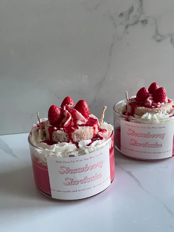 Strawberry Shortcake Dessert Candle