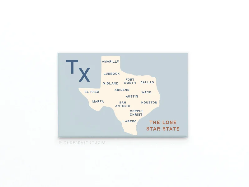 Texas Map Refrigerator Magnet