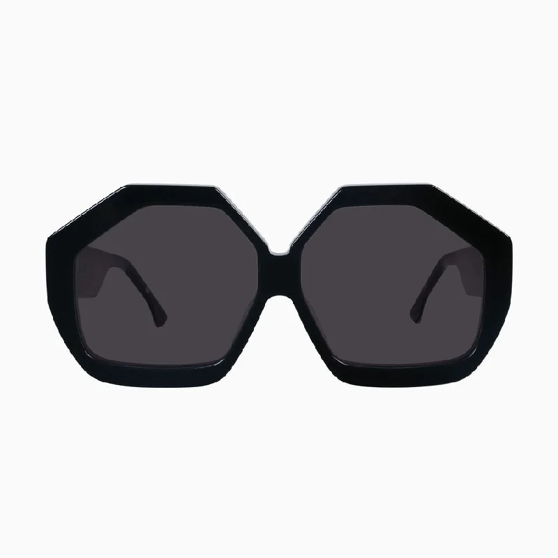 Valley Eyewear Colosseum - Gloss Black/Black Lens