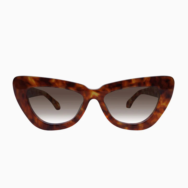 Valley Eyewear Lafayette - Maple Tort w. Gold Metal / Brown Gradient Lens