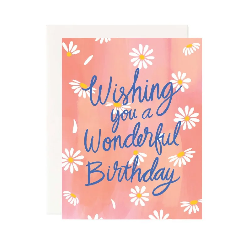 Wishing You a Wonderful Birthday Greeting Card