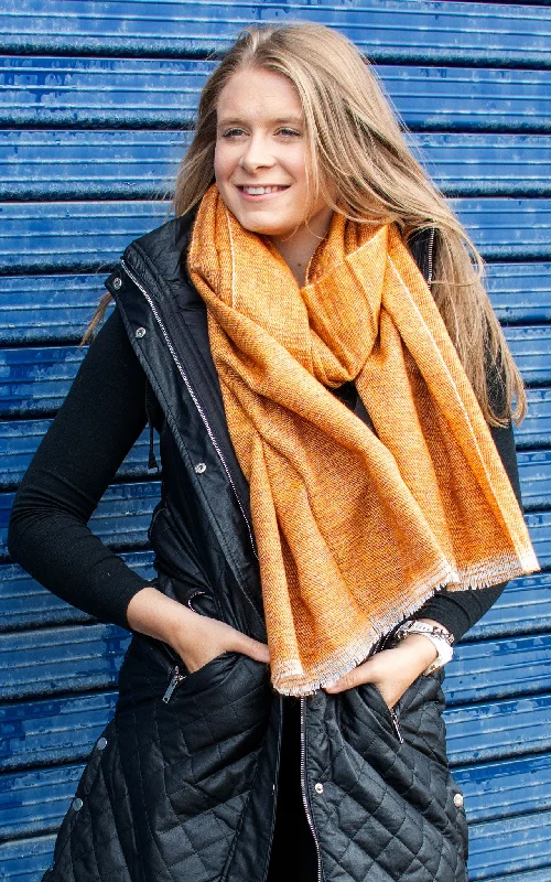 Scarf | Fine Knit | Orange