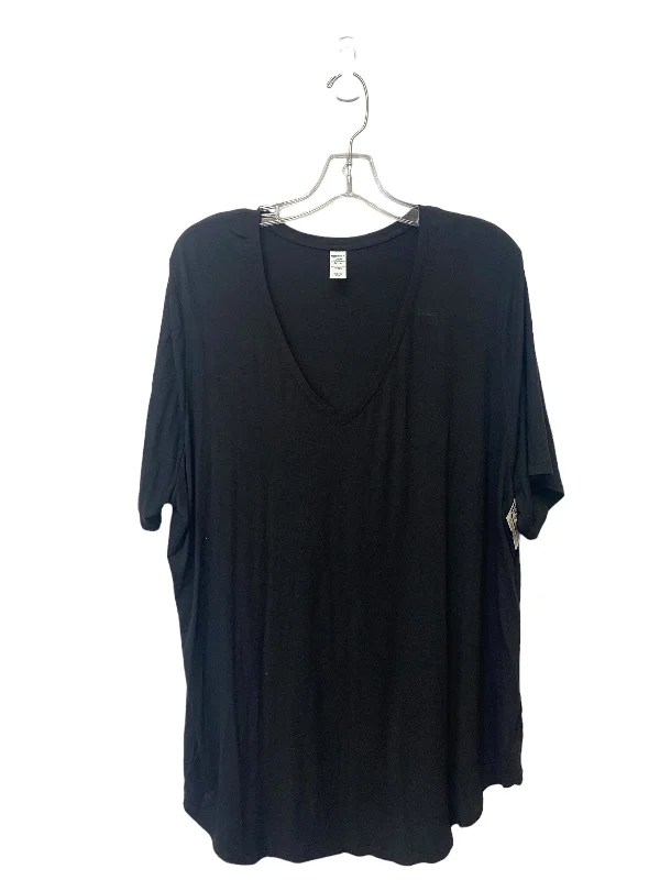 Black Top Short Sleeve Basic Old Navy, Size Xxl