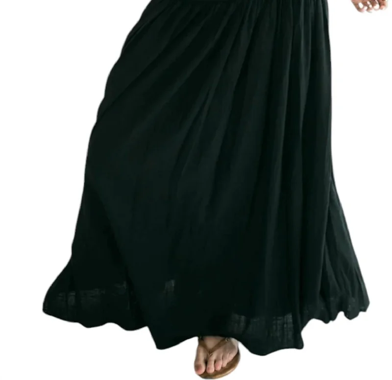 Brinley Maxi Skirt In Black