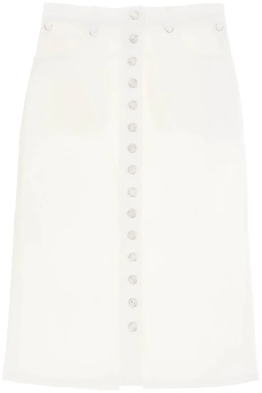 Courreges Women's "blue Midi Skirt With Multif