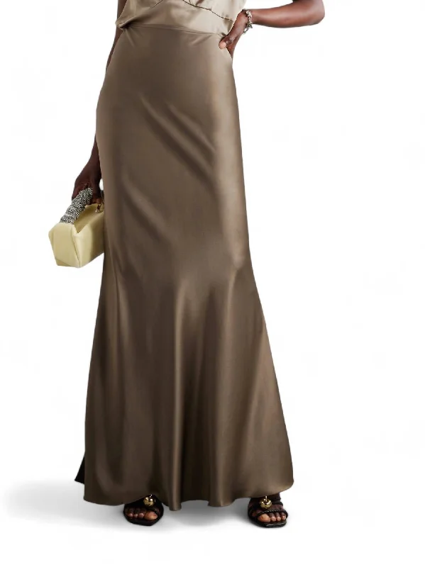 Fea Maxi Skirt In Clay