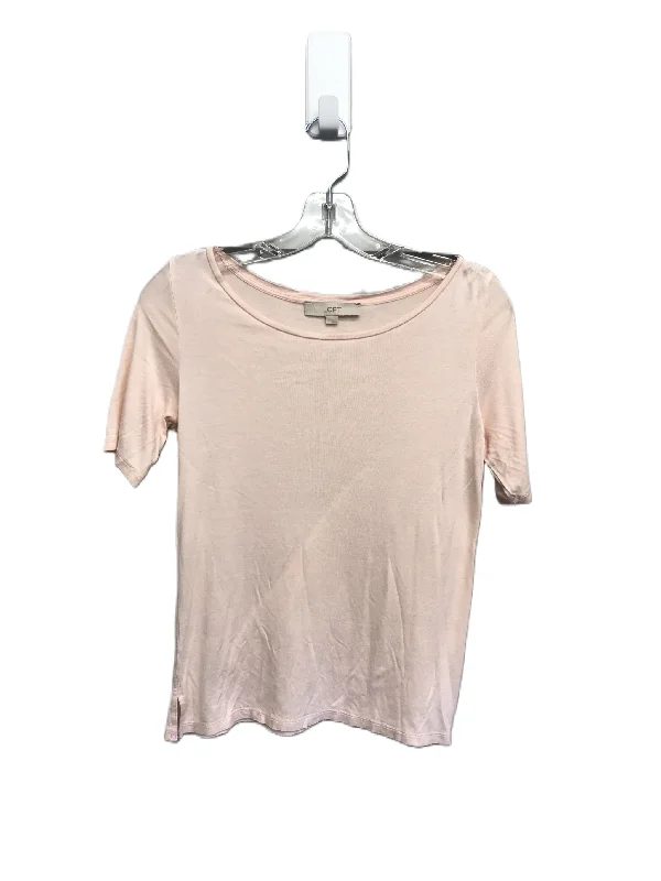 Peach Top Short Sleeve Basic By Loft, Size: Xs