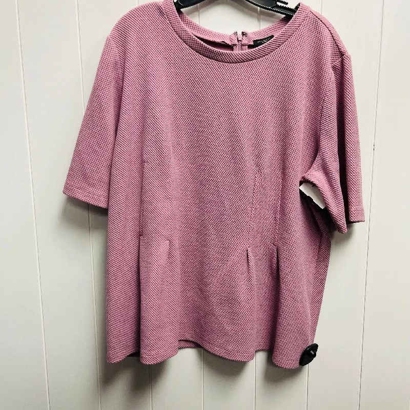 Pink Top Short Sleeve Ann Taylor, Size Xl