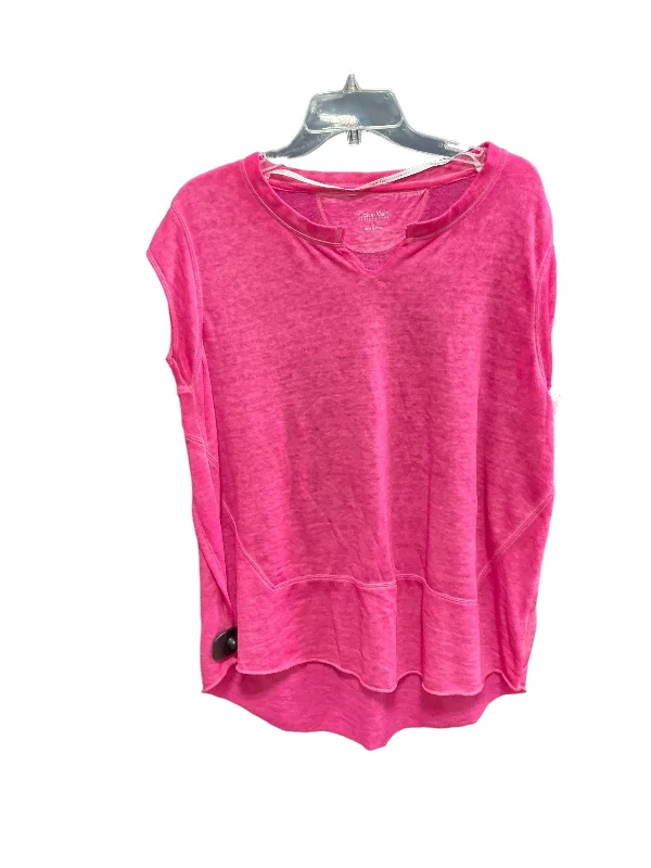 Pink Top Short Sleeve Calvin Klein, Size L