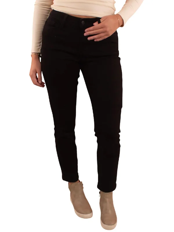 Mid Rise Slim Fit Jean In Black