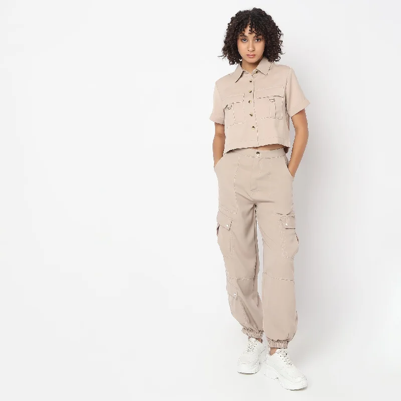 Regular Fit Solid Shirt