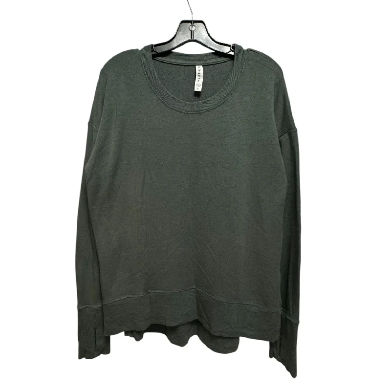 Top Long Sleeve By Athleta In Green, Size: S