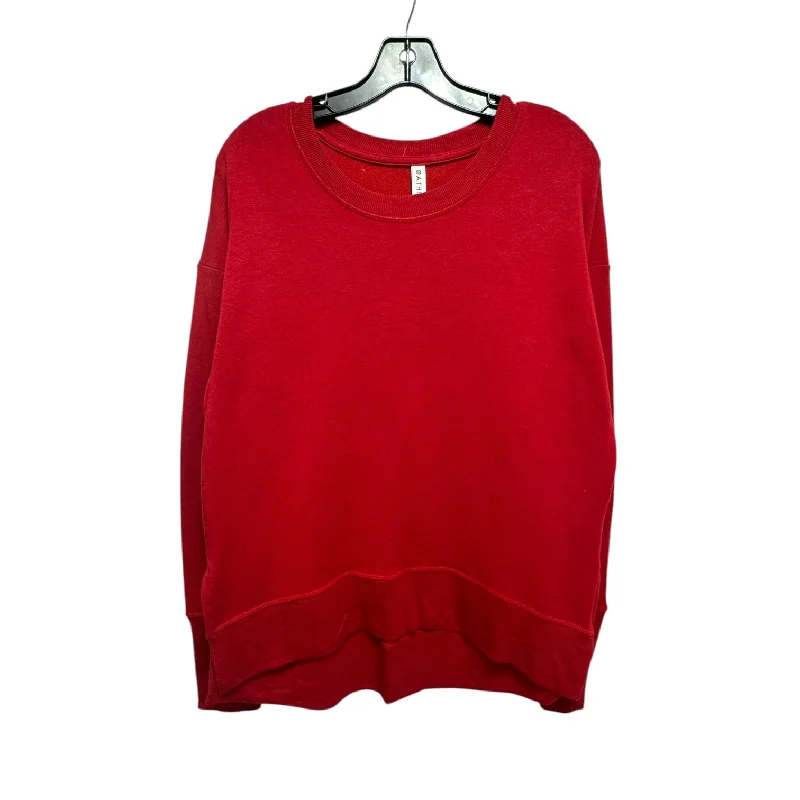 Top Long Sleeve By Athleta In Red, Size: S