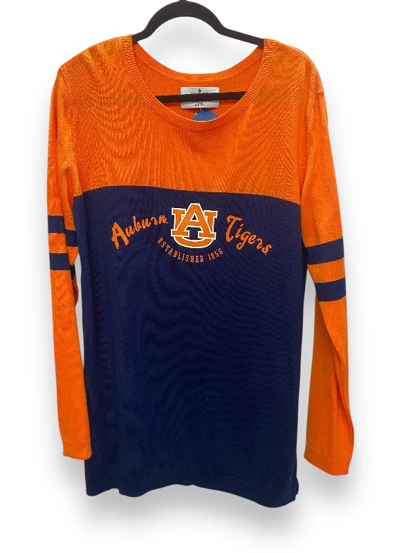 Top Long Sleeve By Clothes Mentor In Blue & Orange, Size: Xl