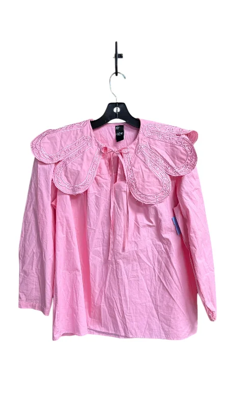 Top Long Sleeve By Clothes Mentor In Pink, Size: S